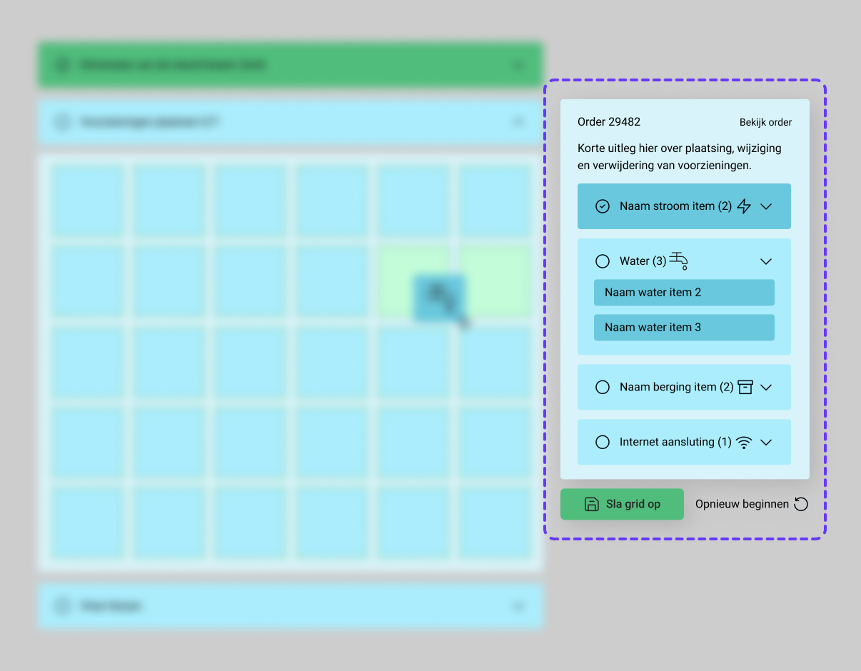 Final sidebar design where the next utility instance auto-selects after each placement